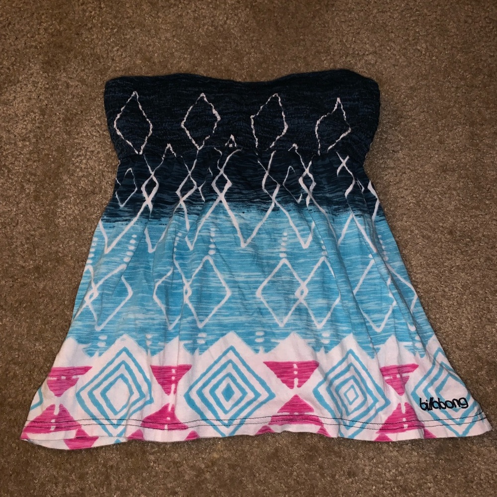 Billabong strapless blouse 😍